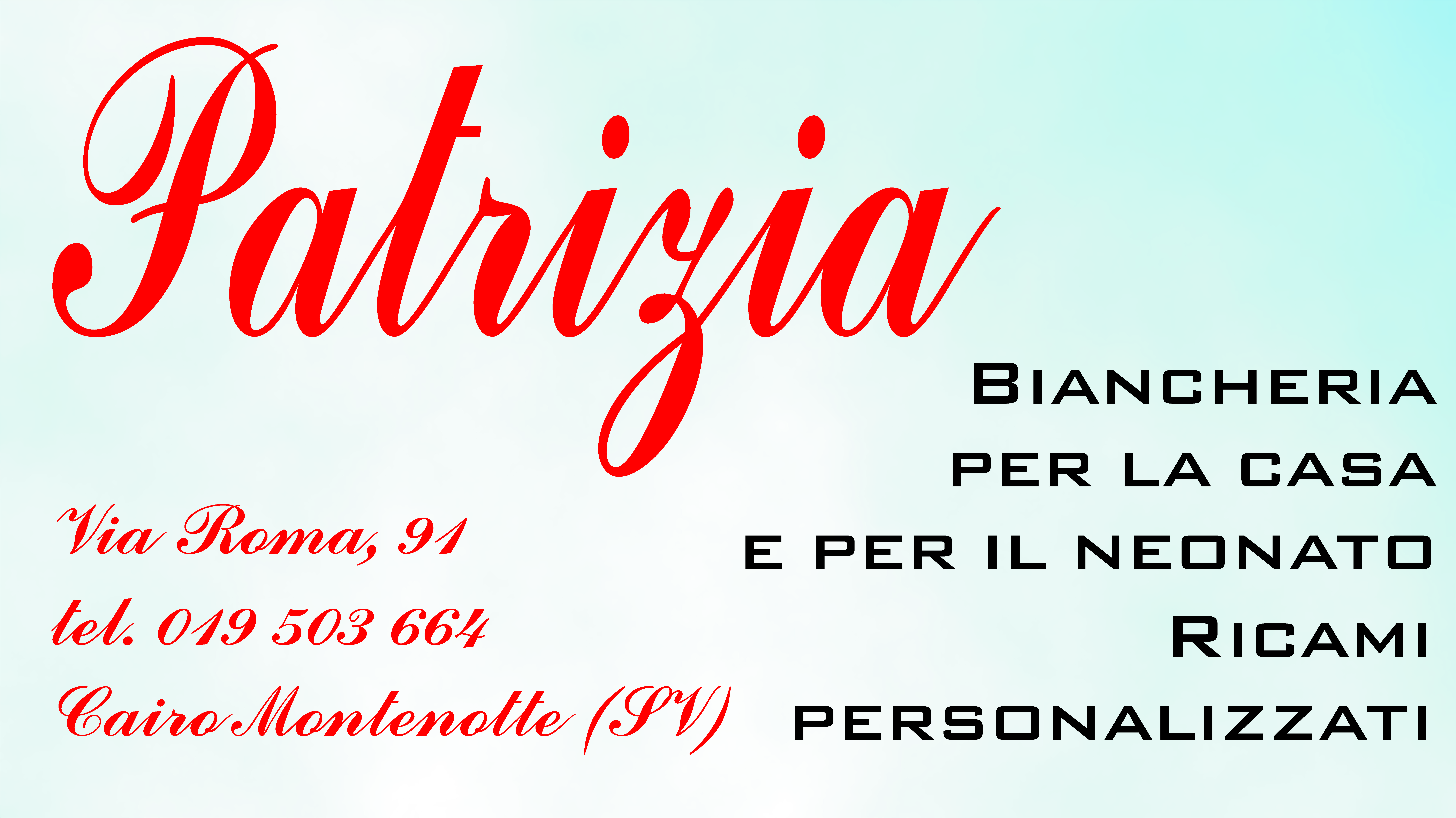 Striscione Patrizia